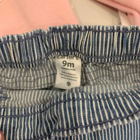 Baby girl 3 piece cat outfit. Size 9 months. Carters. EUC - Picture 3 of 5